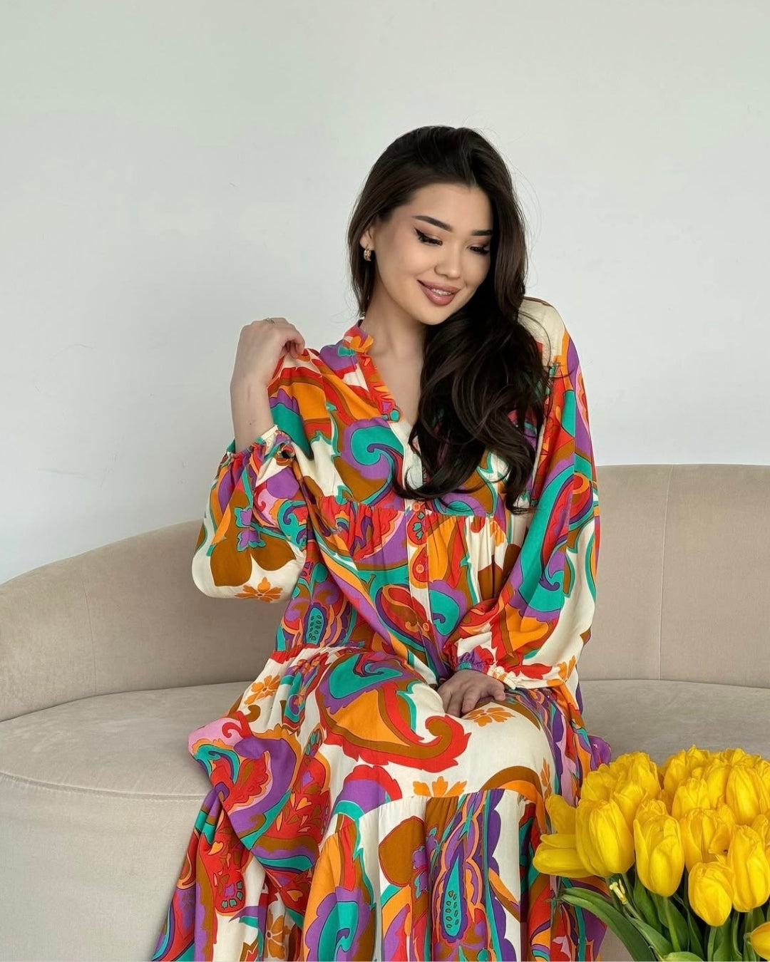 Multicolored Maxi Dress