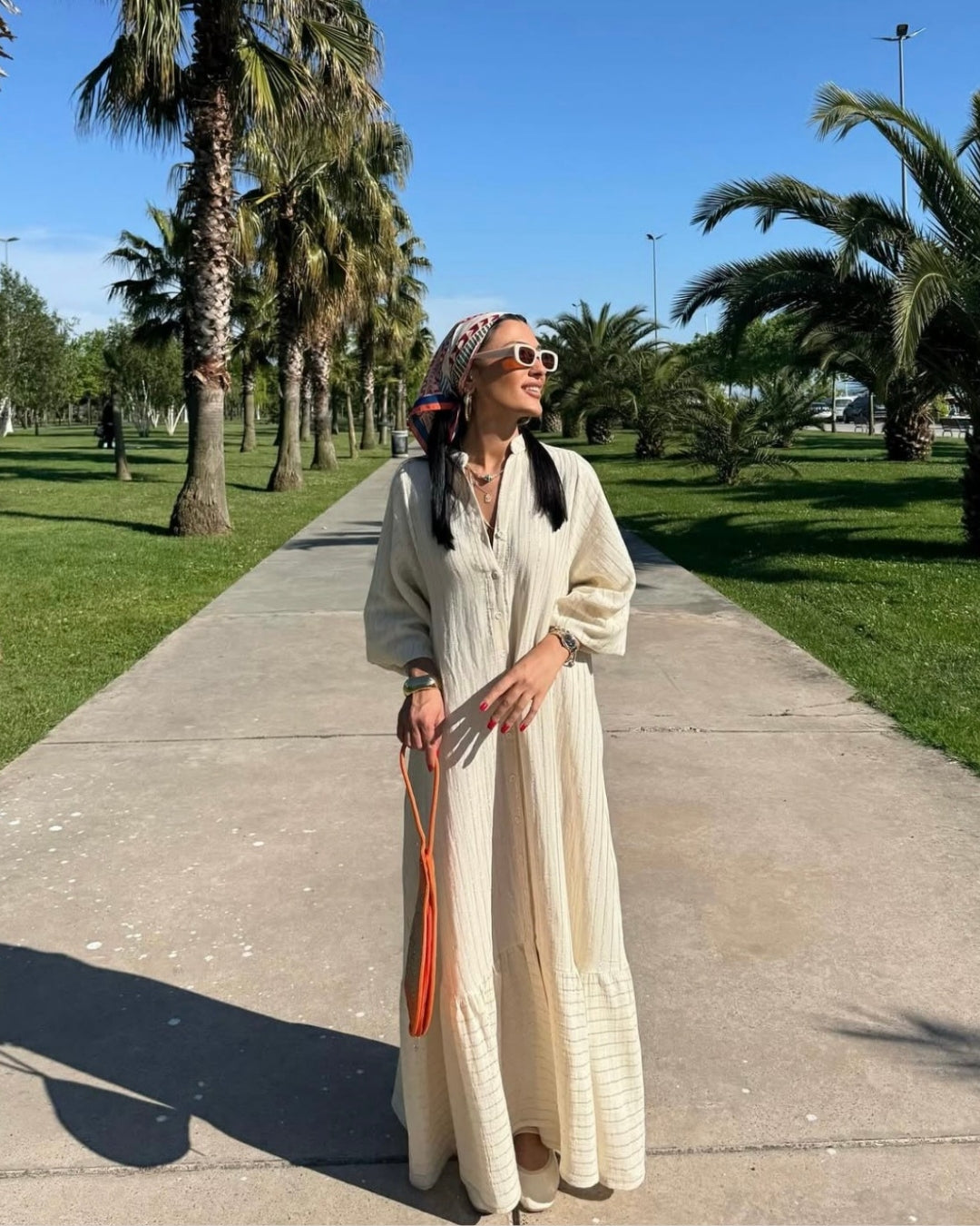 Soft Linen Shine Dress