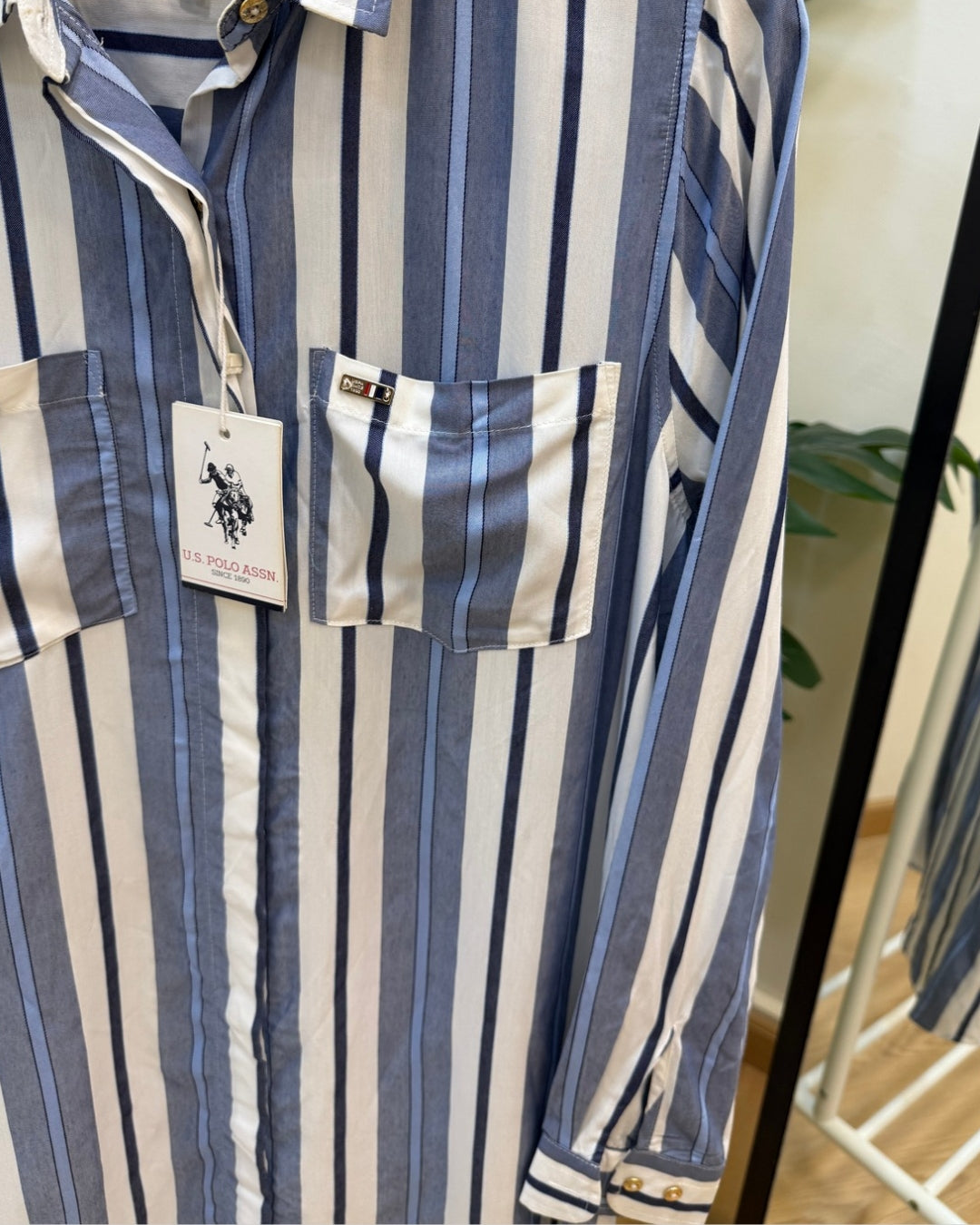 Striped Navy Blue U.S. Polo Tunic