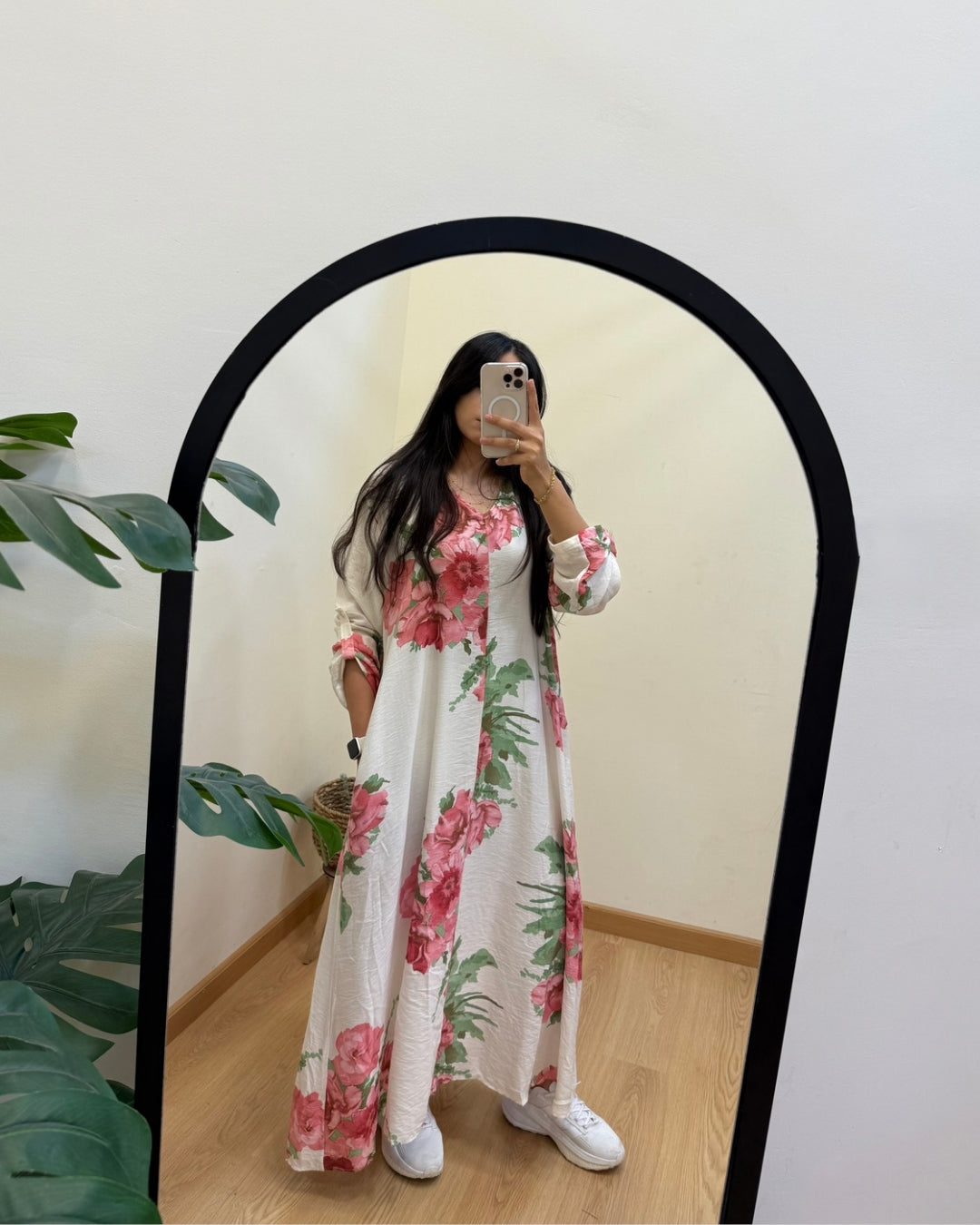 Floral Ease Dress – With Two Pockets