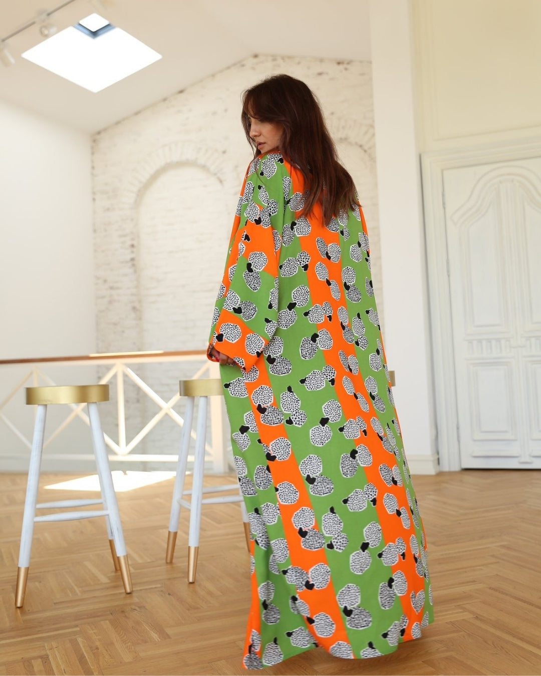 Boho Orange Kimono