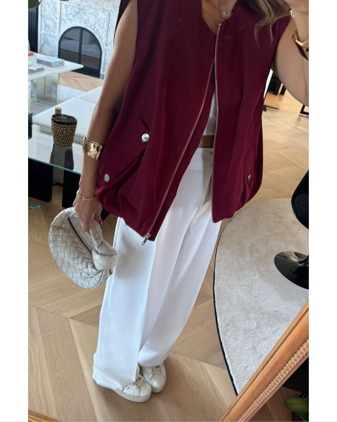 Zara Oversized Bomber Vest
