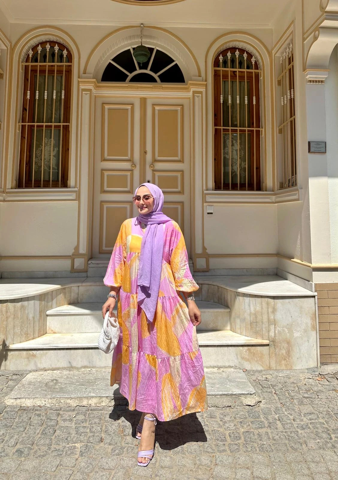 Pink-Orange Harmony Dress