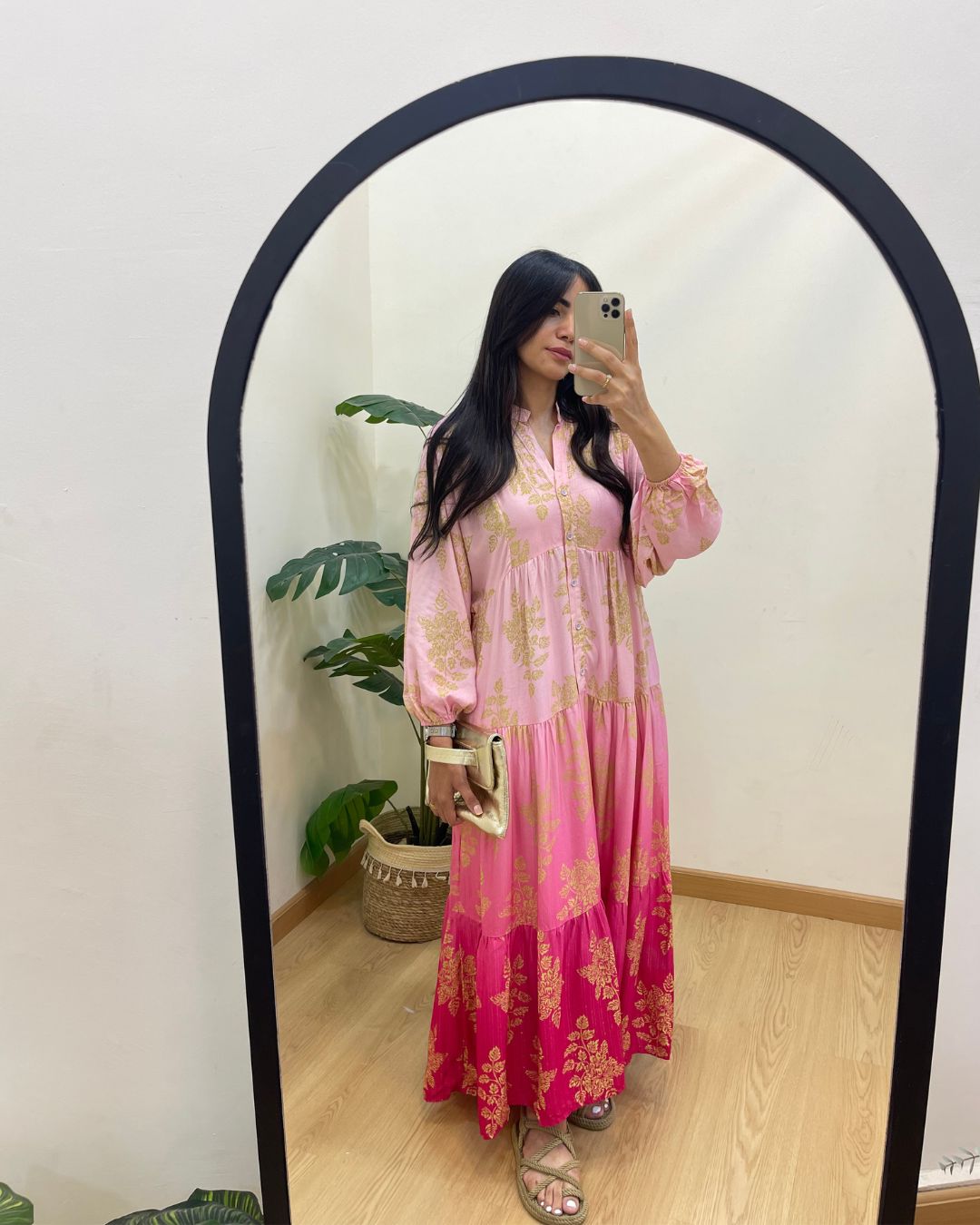 Pinkish Golden Dress
