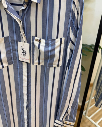 Striped Navy Blue U.S. Polo Tunic