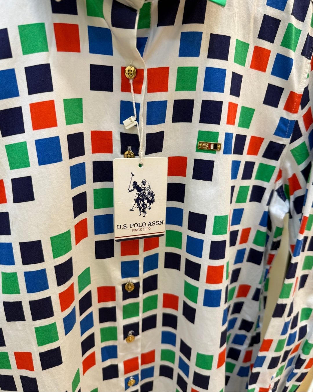 Colorful Checked  U.S. Polo Shirt