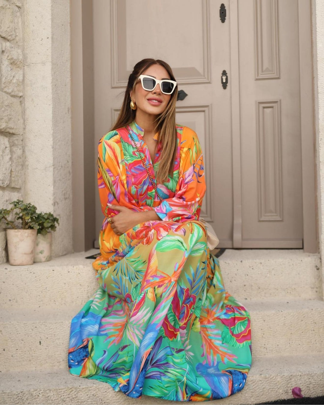 Colourful Maxi Dress