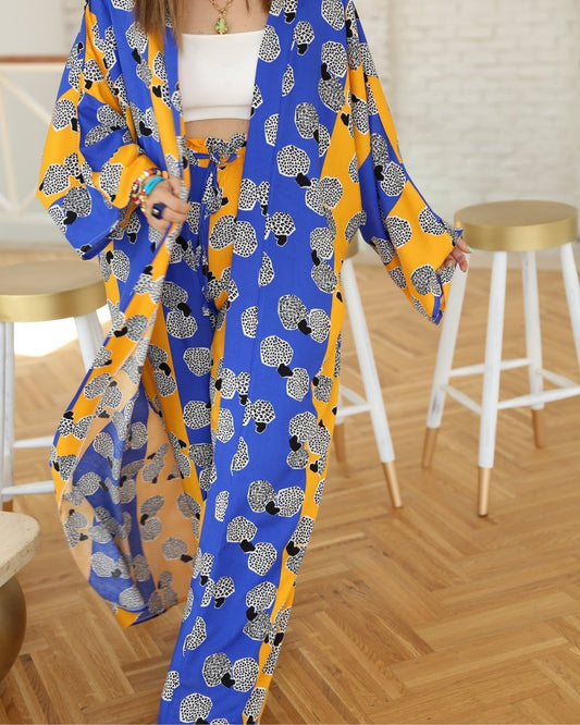 Boho Blue Kimono