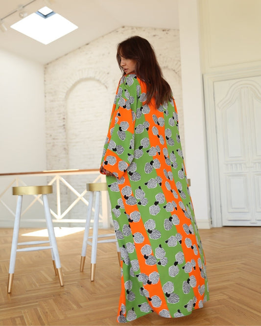 Boho Orange Kimono
