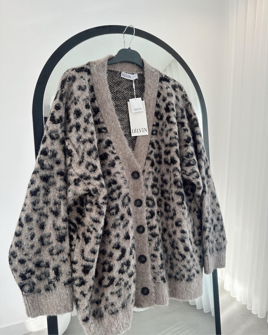 Leopard Triko Cardigan