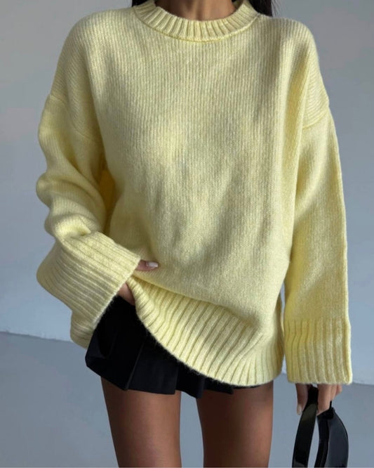 Butter Yellow Knit Sweater