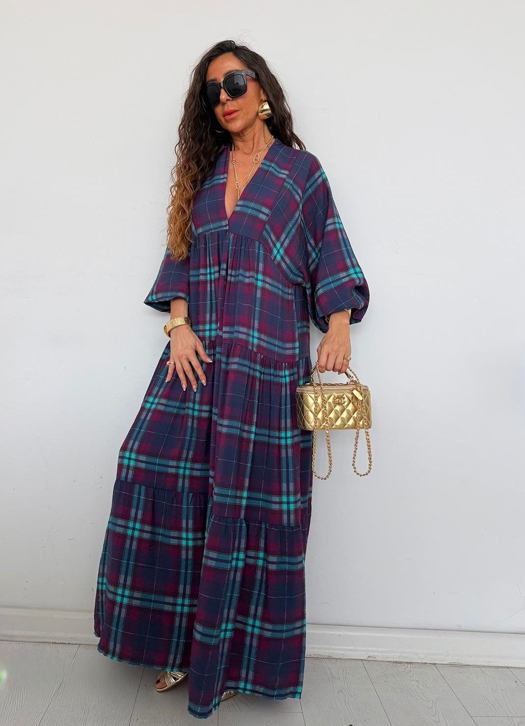 Ocean Plum Maxi Dress