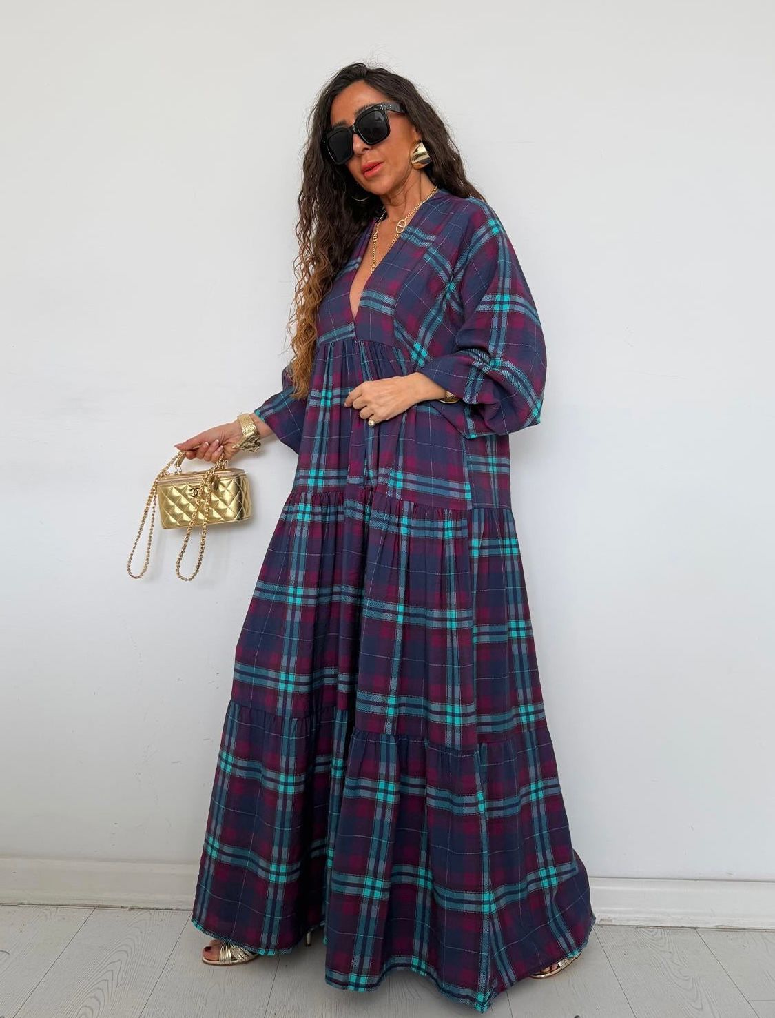Ocean Plum Maxi Dress