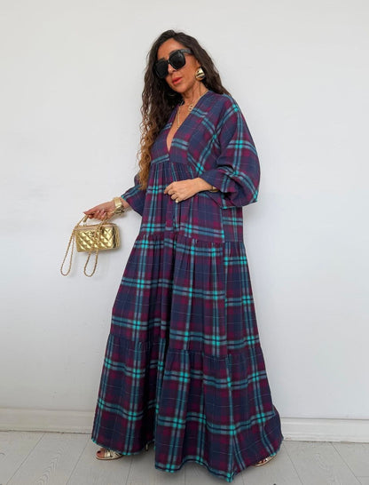 Ocean Plum Maxi Dress