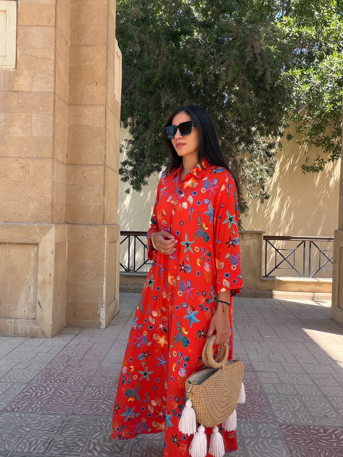 Seashells Shirt Dress