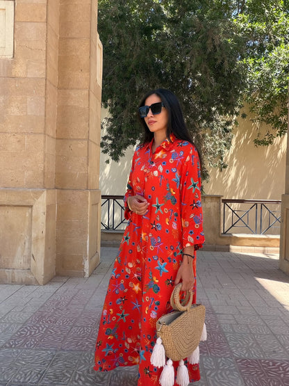 Seashells Shirt Dress