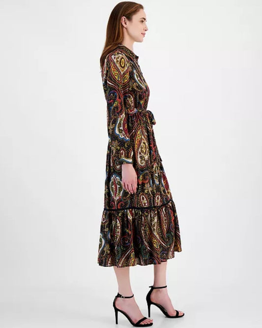 Paisley Bohemian  Midi Dress