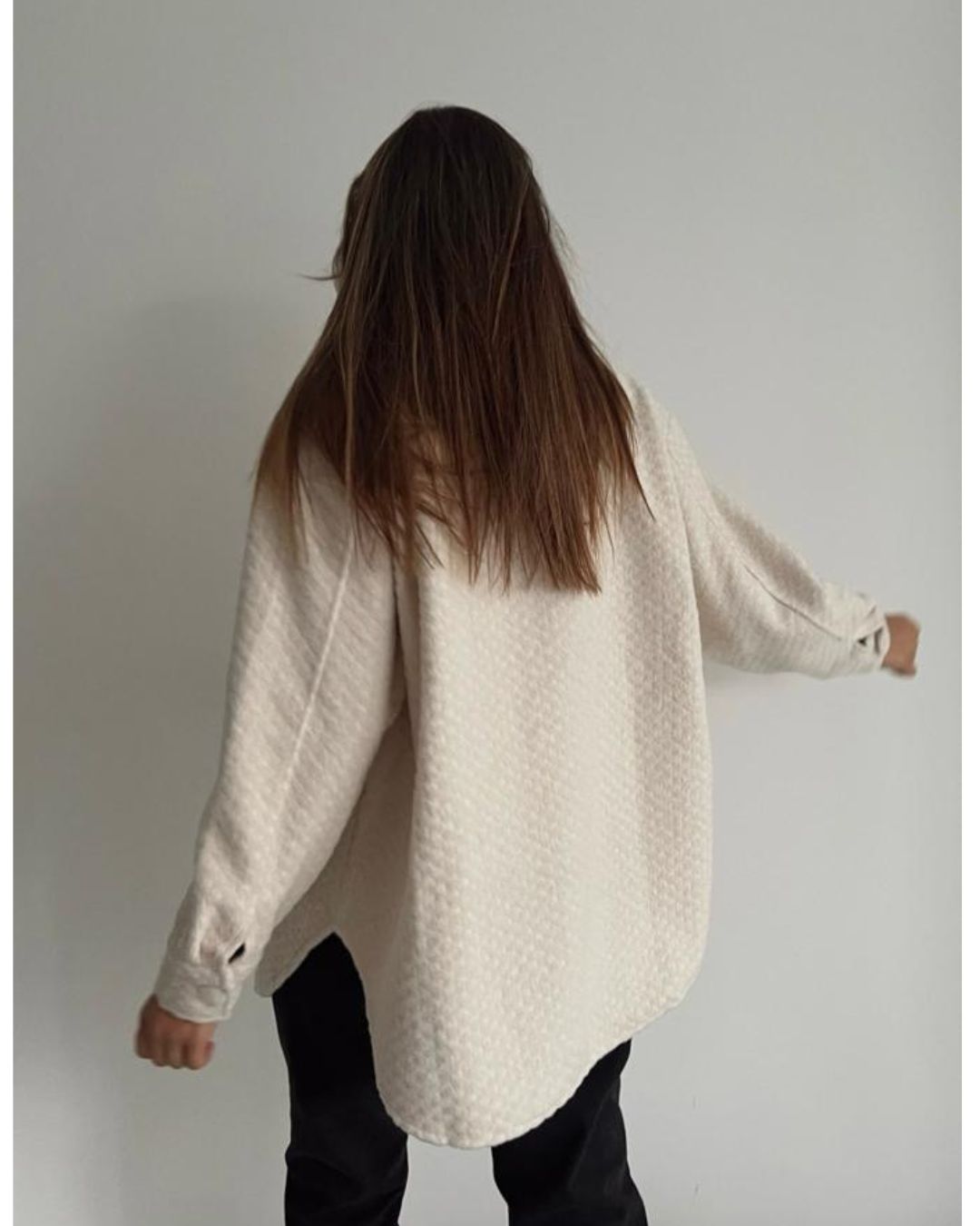 Cozy Cream Button Down Oversized Shacket